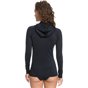 2023 Roxy Womens Essentials Hooded Long Sleeve Rash Vest ERJWR03495 - Anthracite